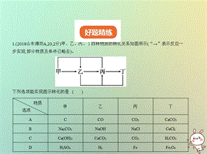 山东专版2019年中考化学复习专题十八化学图表题试卷部分课件.pptx