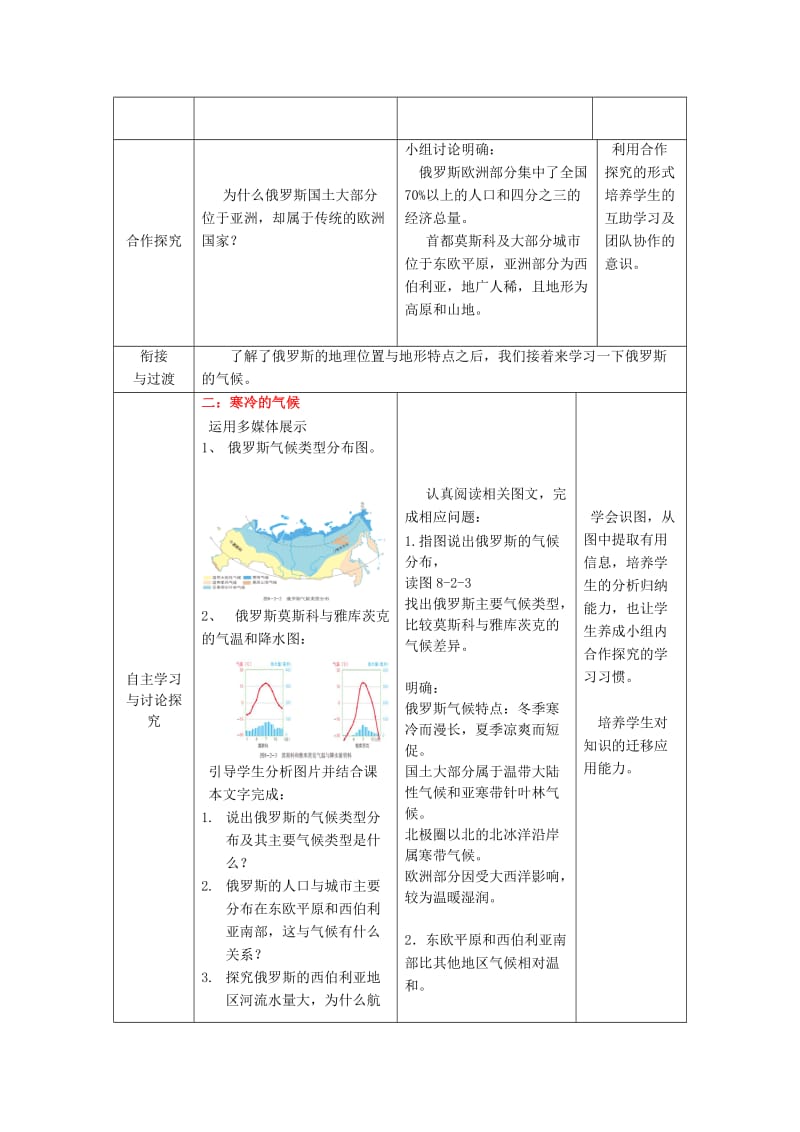 七年级地理下册8_2俄罗斯 （第1课时）教学案3.docx_第3页