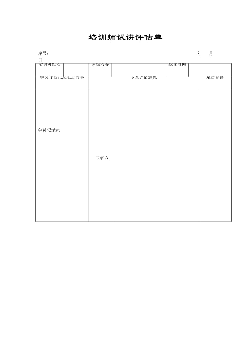 培训师试讲评估单.doc_第1页