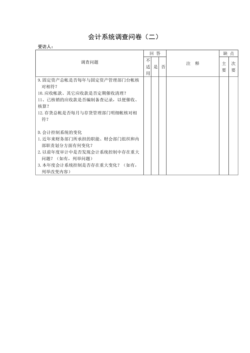 会计系统调查问卷（表格模板、doc格式）.doc_第2页