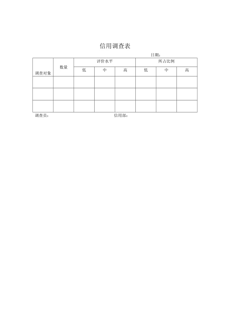 信用调查表_doc.doc_第1页