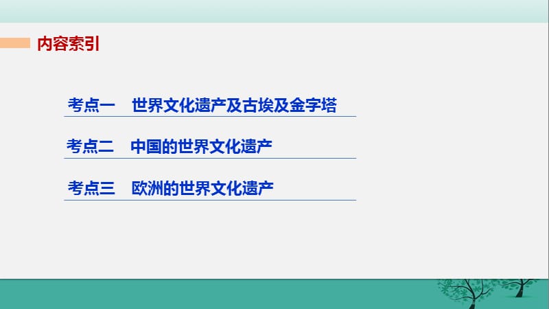 高考历史二轮复习 选修加试 专题二十三 世界文化遗产荟萃课件.pptx_第1页