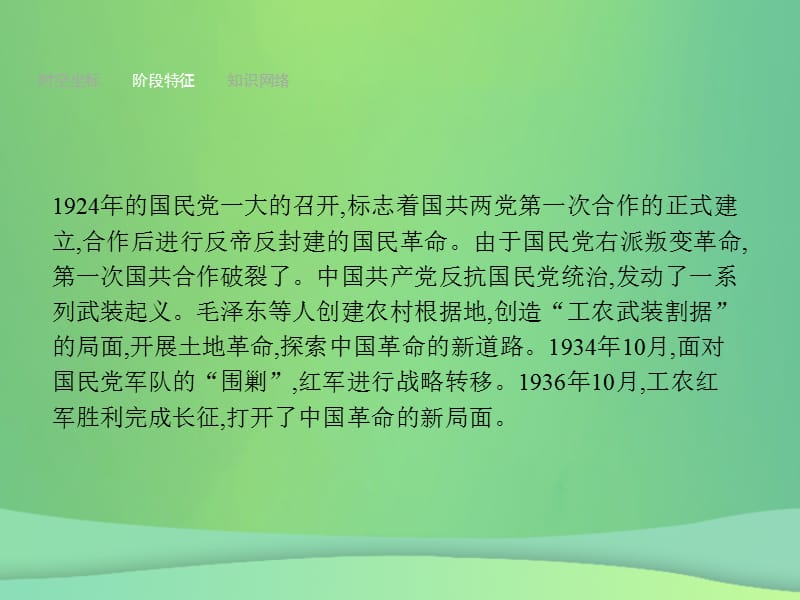 甘肃省2019年中考历史复习中国近代史第八单元从国共合作到国共对峙课件.pptx_第2页