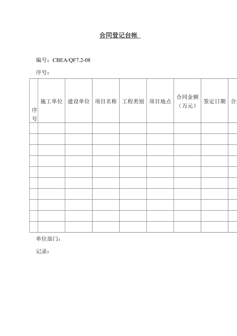 合同登记台帐格式.doc_第1页