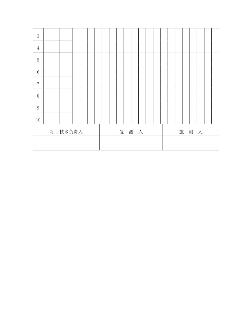 建筑物垂直度测量记录表（doc格式）.doc_第2页