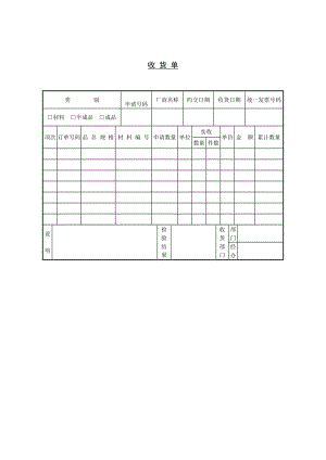 收货单（制度范本、doc格式）.doc