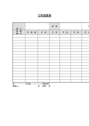 工作进度表（doc格式）.doc