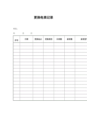 更换电表记录（doc格式）.doc