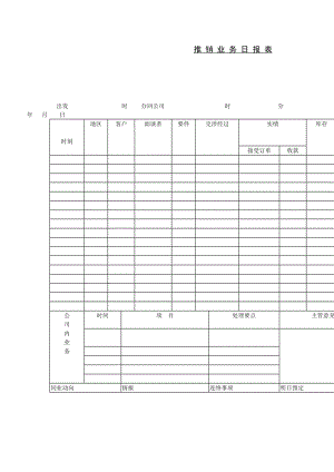 推销业务日报表格式.doc