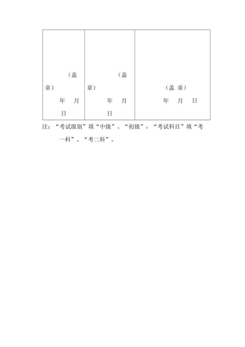 年度质量专业技术人员职业资格考试报名表（表格模板、doc格式）.doc_第2页