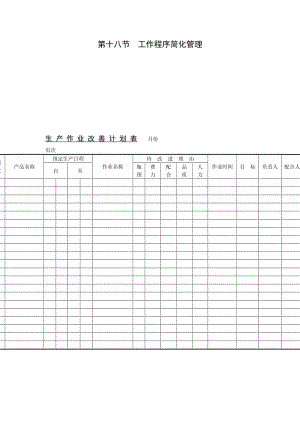 生产作业改善计划表.doc