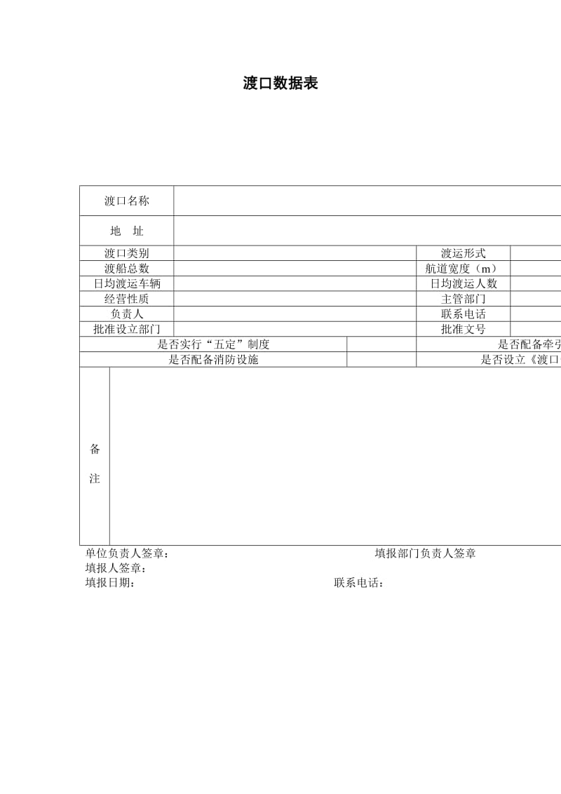 渡口数据表.doc_第1页