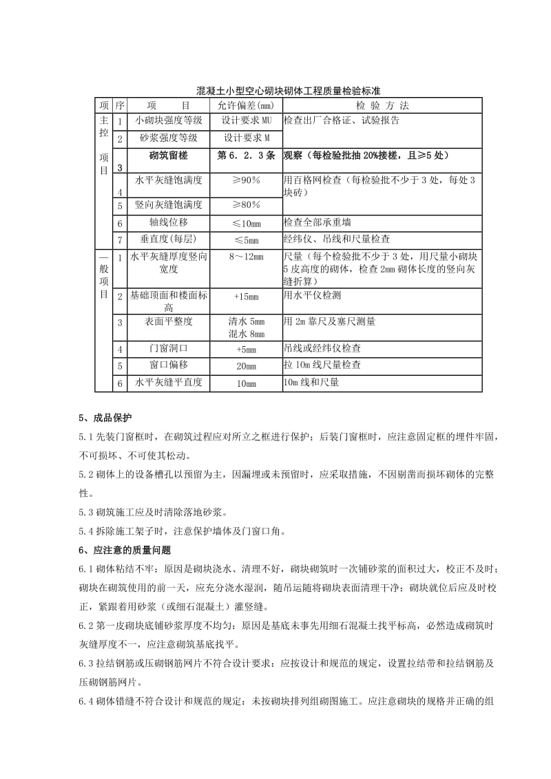 混凝土小型空心砌块砌筑分项工程质量管理.doc_第3页