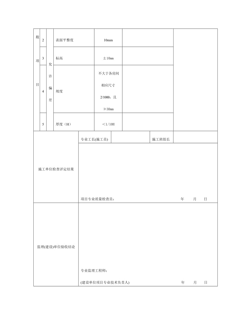 灰土垫层工程检验批质量验收记录（doc表格）.doc_第2页