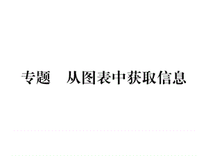 最新新教材苏教版七年级上册专题 从图表中获取信息..ppt