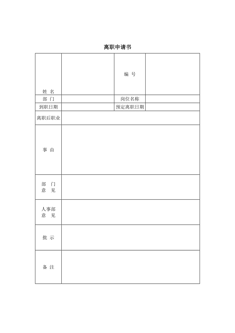 离职申请书（doc格式）.doc_第1页