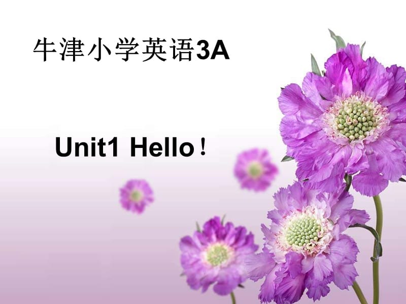 最新牛津小学英语3A_Unit1Hello！PPT课件..ppt_第1页