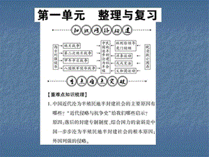 最新岳麓版八年级历史上册课件第一单元 整理..ppt