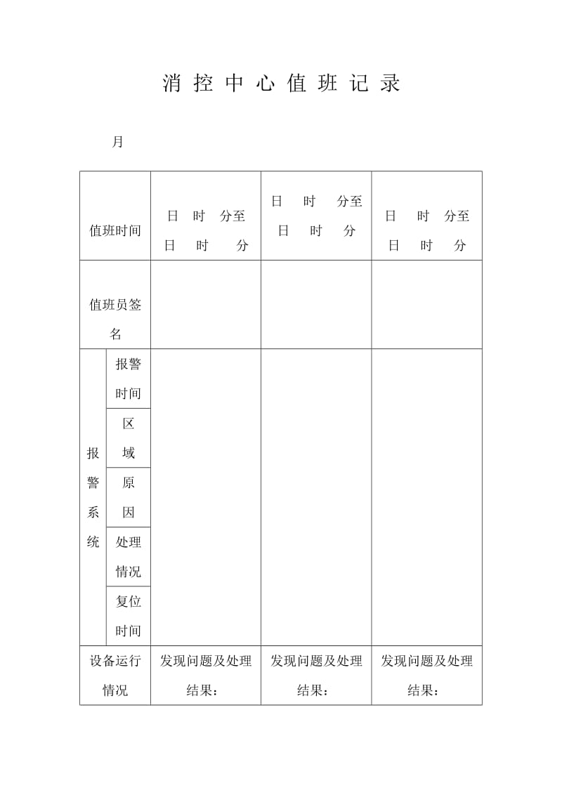 消控中心值班记录.doc_第1页