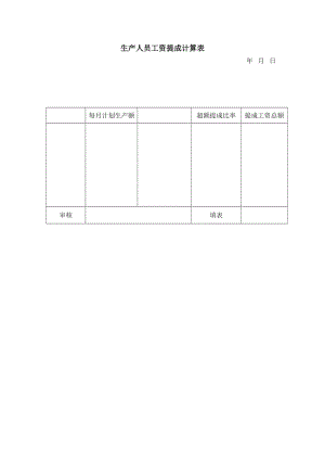 生产人员工资提成计算（制度范本、doc格式）.doc