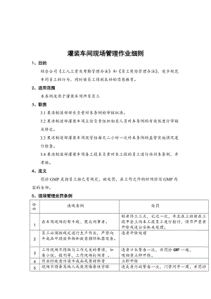 灌装车间现场管理作业细则.doc