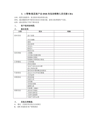 零售批发客户由DSR向宝洁销售人员交接CBA(DOC 1).doc