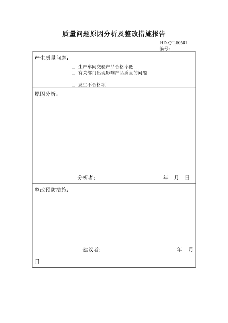 质量问题原因分析及整改措施报告.doc_第1页