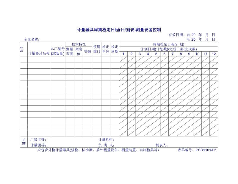 计量器具周期检定计划表(doc1).doc_第1页