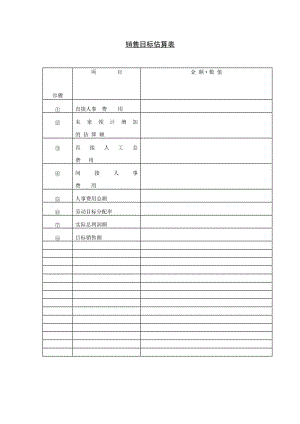 销售目标估算表格式.doc