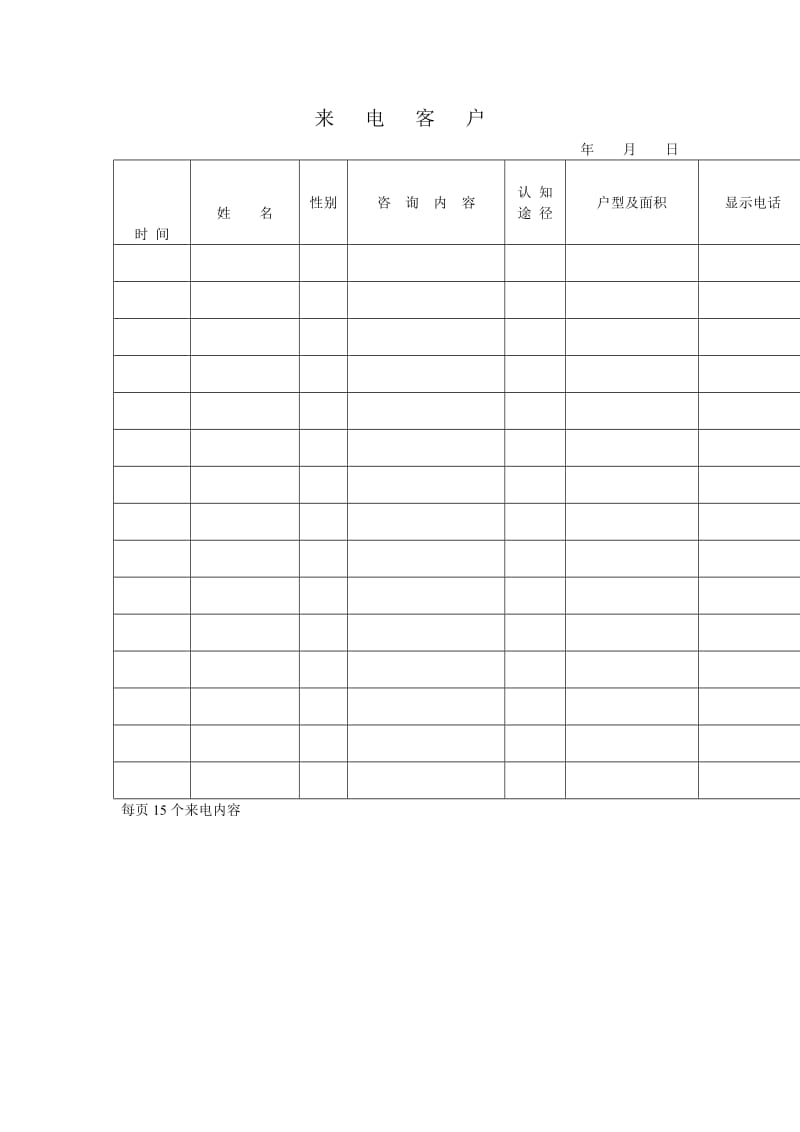 迎宾花园表来电.doc_第1页