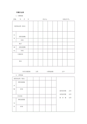 车辆日志表格式.doc