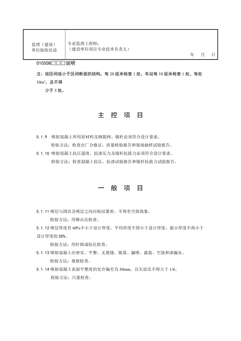 锚喷支护检验批质量验收记录.doc_第2页