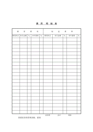 费用明细表doc.doc