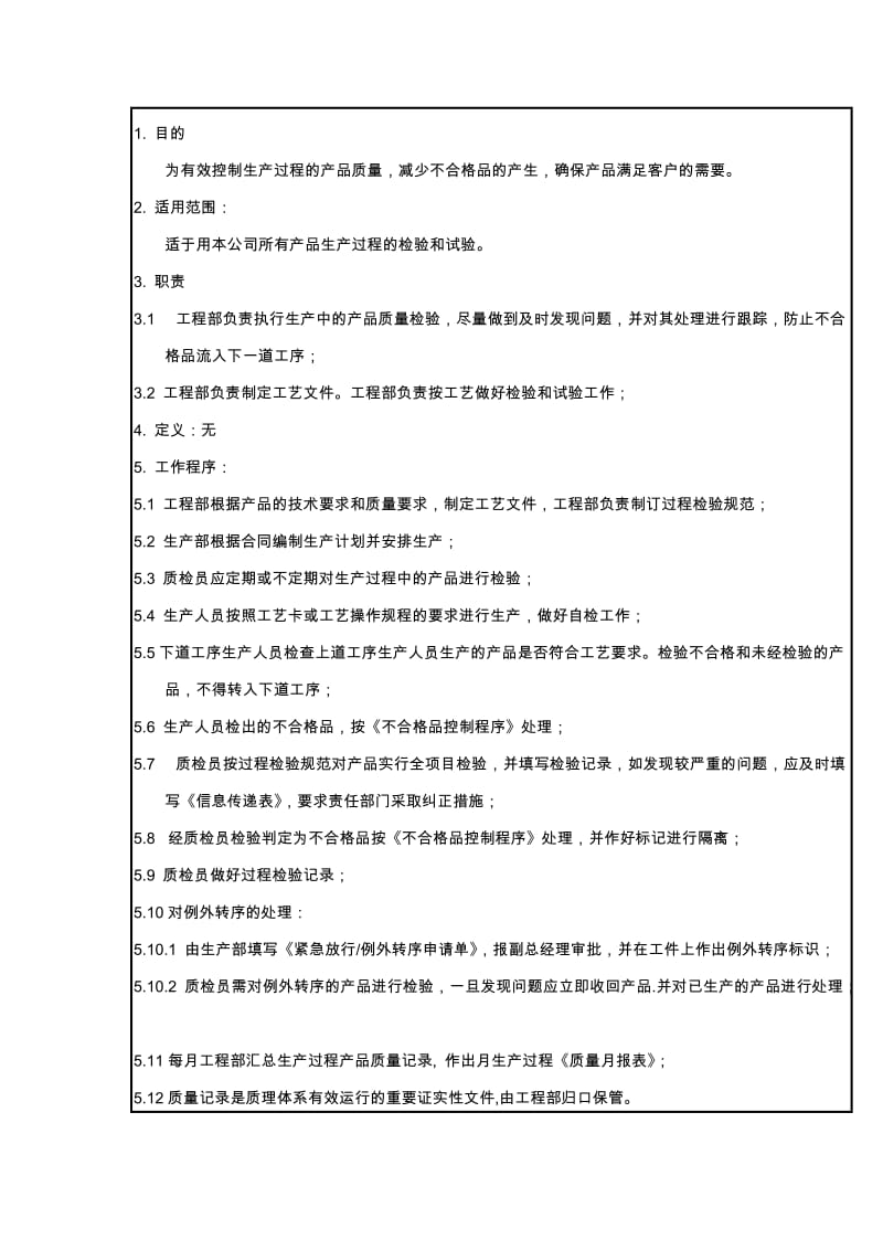 过程检验和试验控制程序（制度范本、doc格式）.doc_第1页