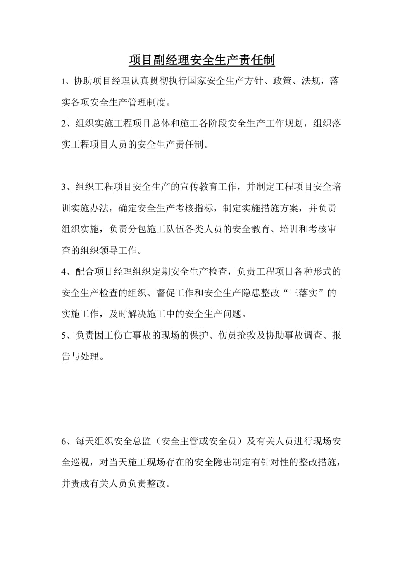 项目副经理安全生产责任制.doc_第1页