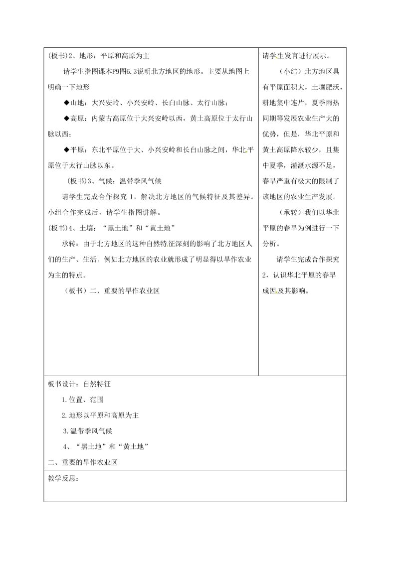 八年级地理下册 第六章 自然特征与农业教案 （新版）新人教版..doc_第3页