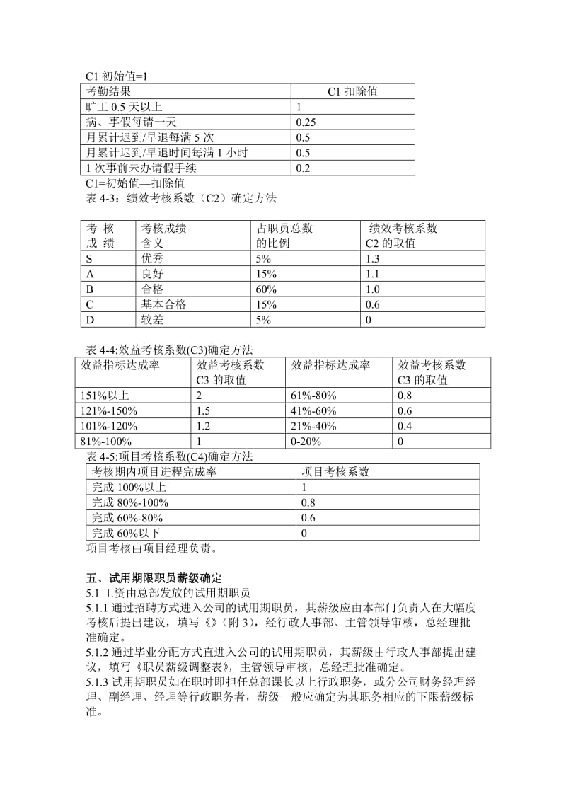 某大型公司工资制度（制度范本、doc格式）.doc_第3页