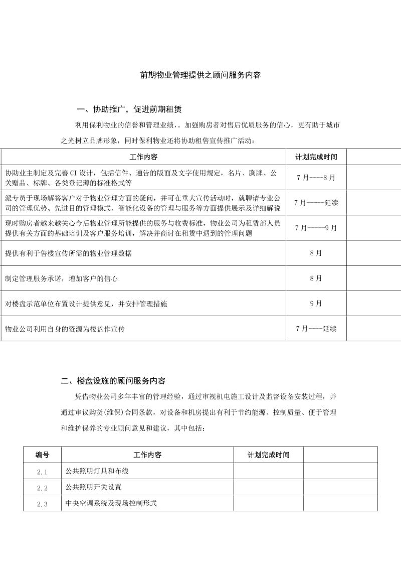 xx项目前期物业顾问服务内容.doc_第1页