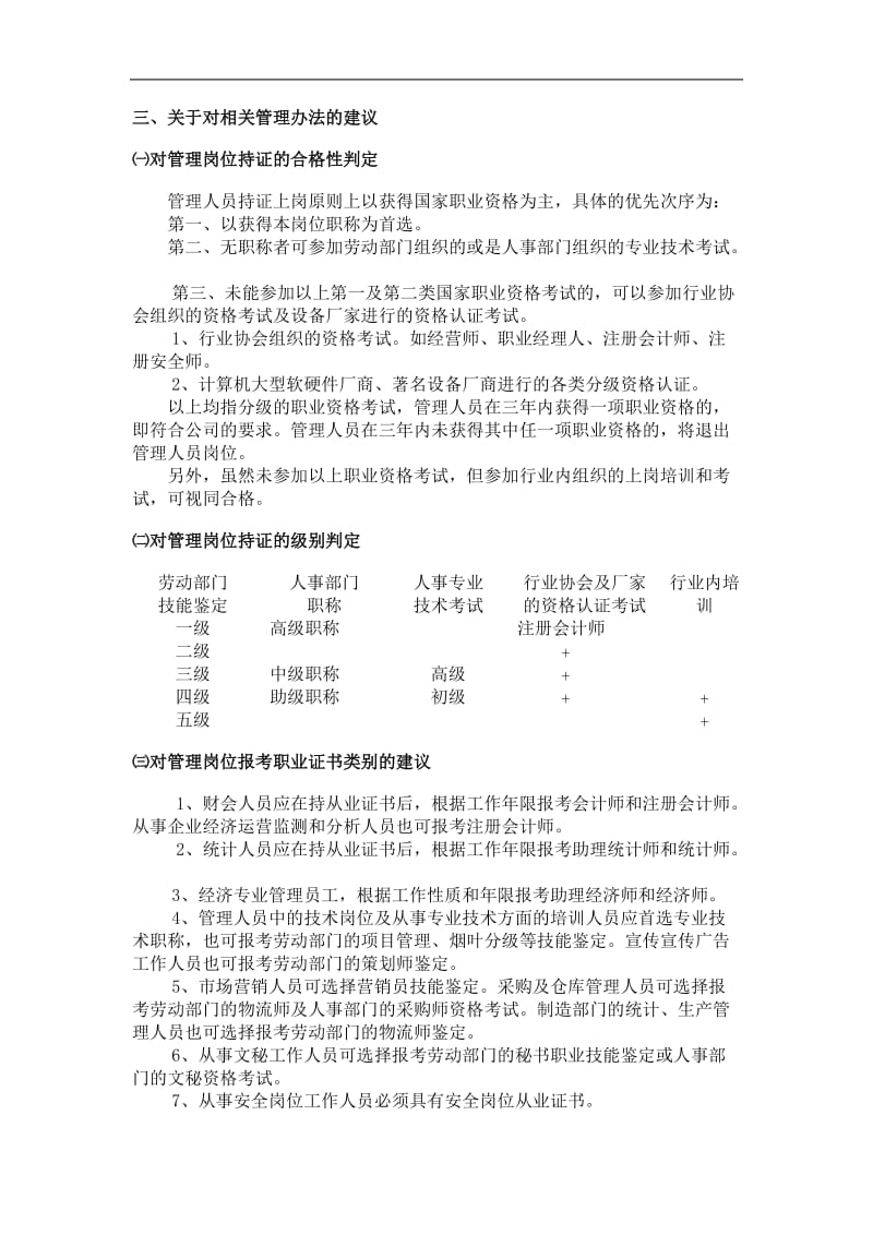 关于对管理人员持证上岗的调研报告(doc7).doc_第2页