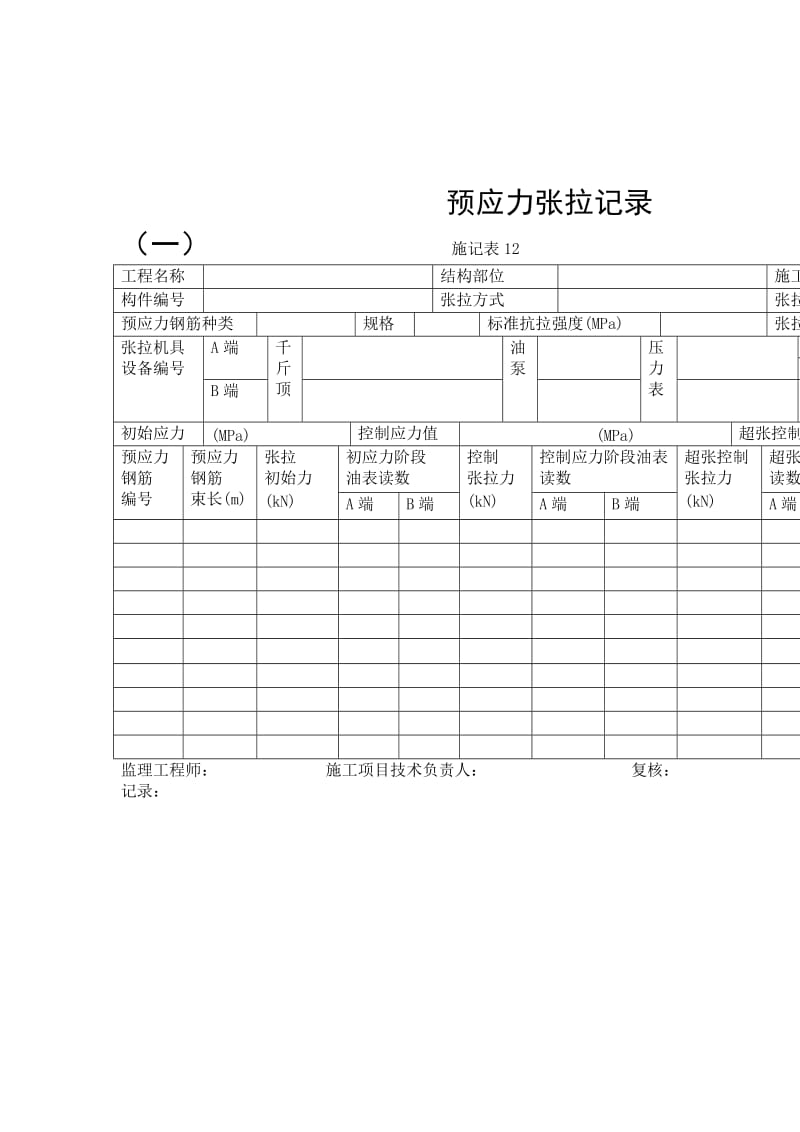 预应力张拉记录一.doc_第1页