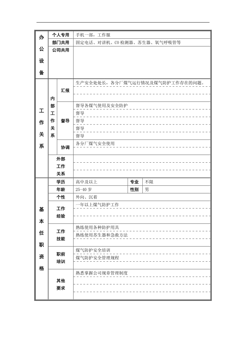 德龙钢铁-管理岗位职位说明书.doc_第2页