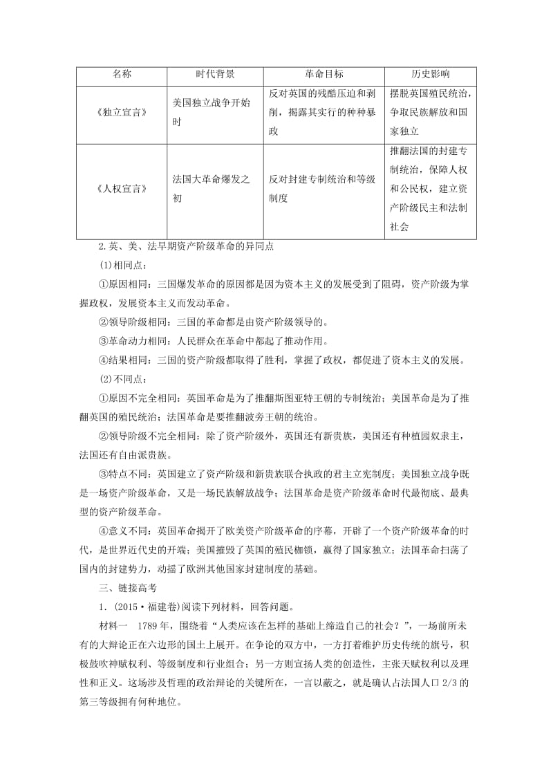 高中历史 第二单元 民主与专制的搏斗单元整合 岳麓版选修2..doc_第2页