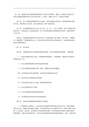 xx省乡镇财政预算管理方式改革实施细则.doc