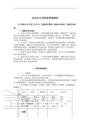 北京分公司财务管理规定.doc