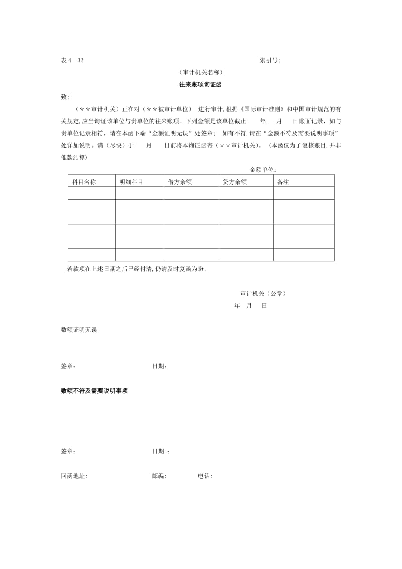 预付及应收款-往来帐项询证函.doc_第1页