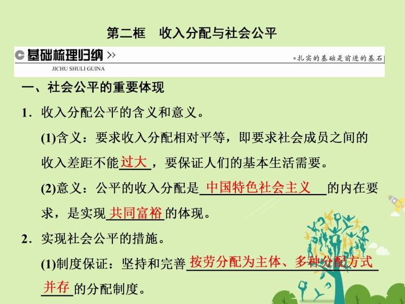 高中政治 第七课 第二框 收入分配与社会公平课件 新人教版必修1..ppt_第1页