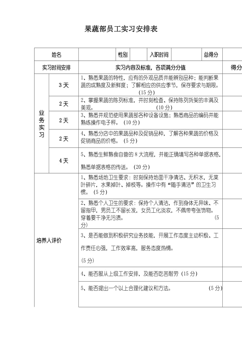 普通员工实习内容及计划(doc5).doc_第1页