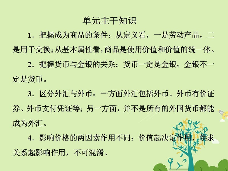 高中政治 第一单元 生活与消费单元主干知识课件 新人教版必修1..ppt_第1页