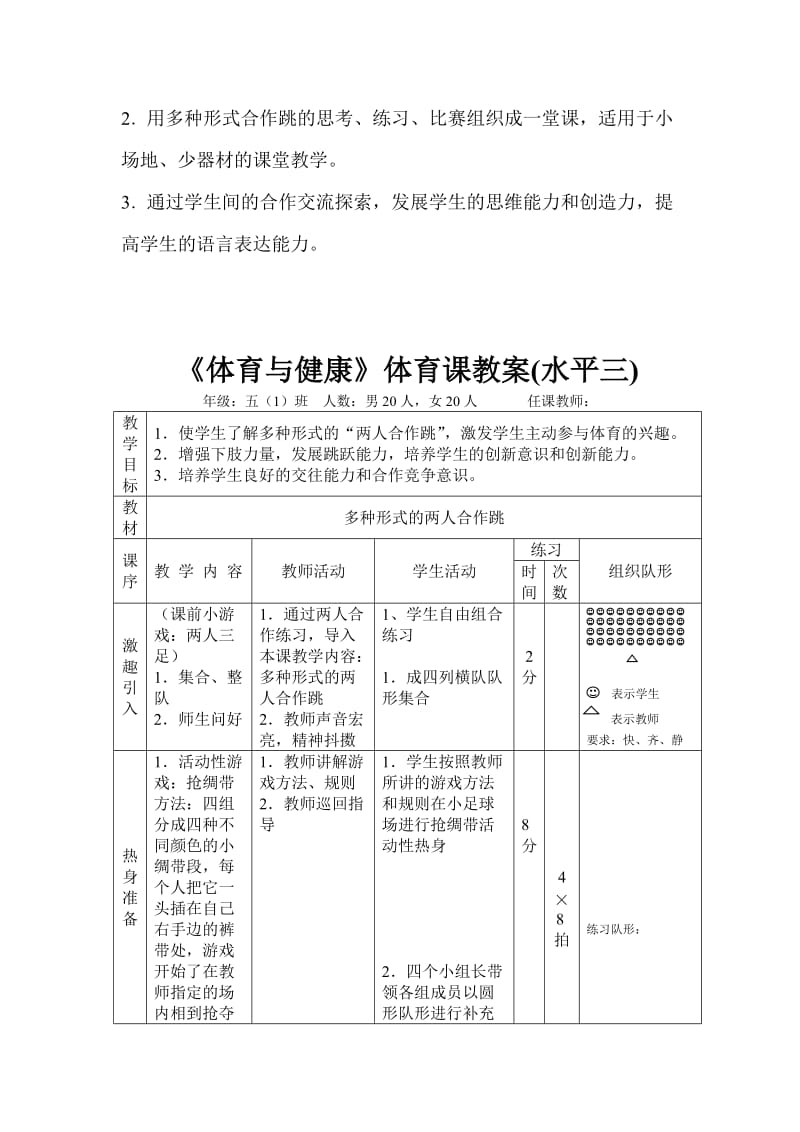 体育教学论文：多种形式的两人合作跳名师制作精品教学资料.doc_第2页