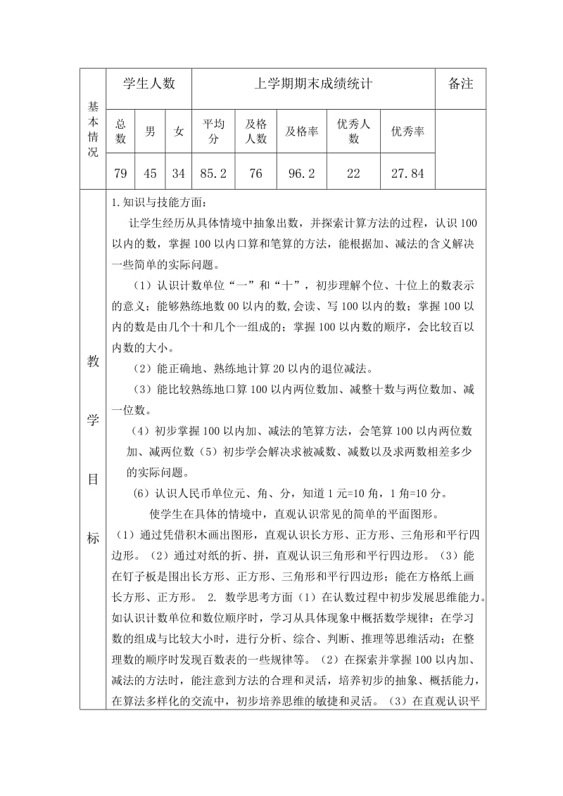 苏教版小学一年级下册数学教案全册名师制作精品教学资料.doc_第2页